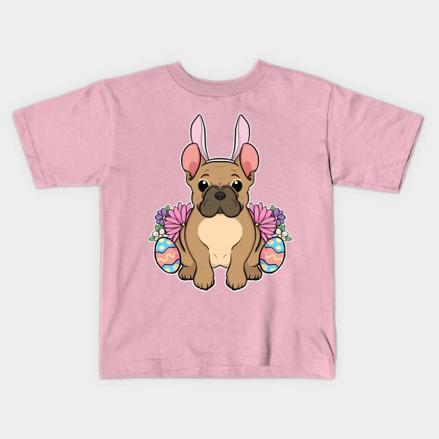 French Bulldog Easter Bunny Kids T-Shirt by Starline Hodge